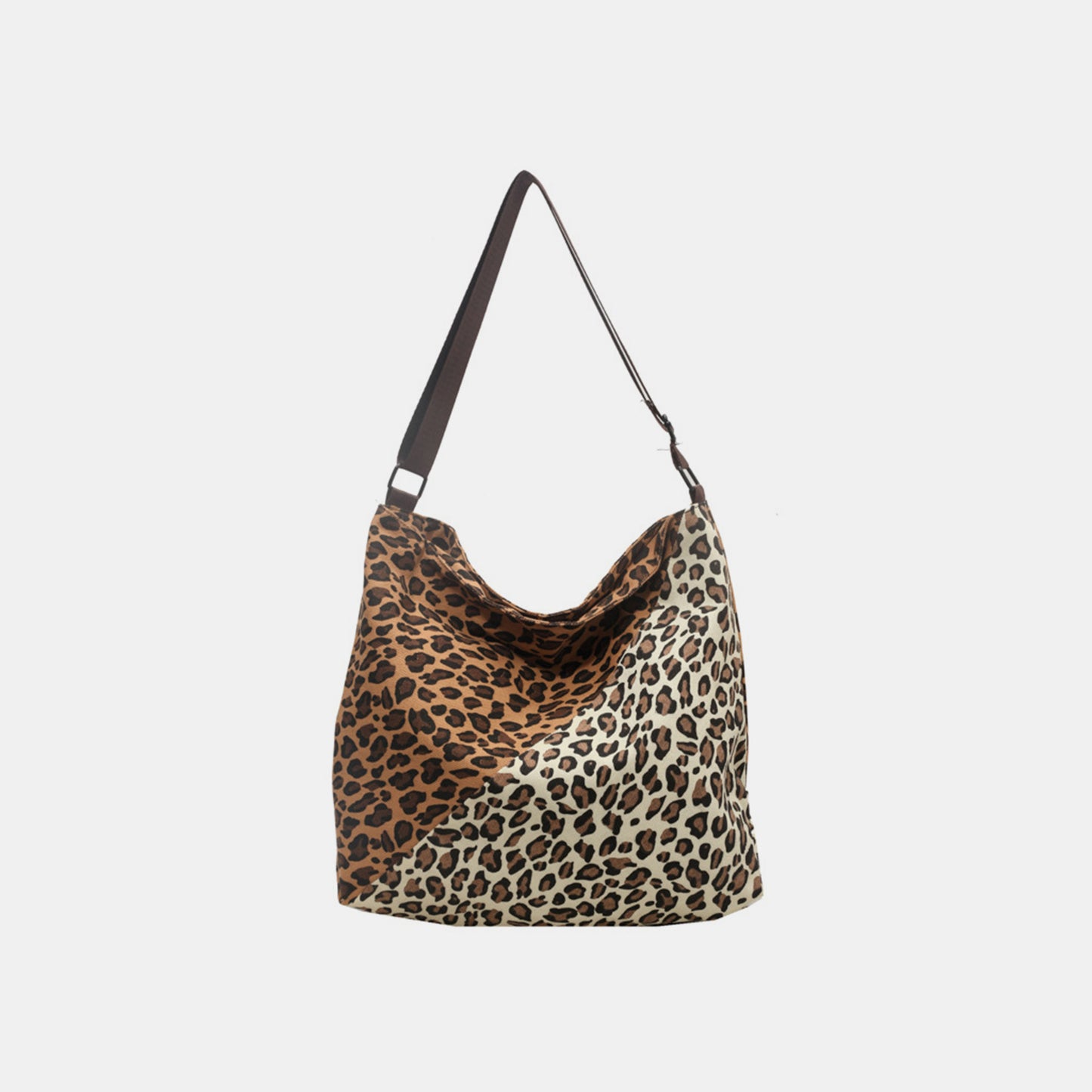 Honeybee Mumford's Leopard Contrast Adjustable Strap Shoulder Bag