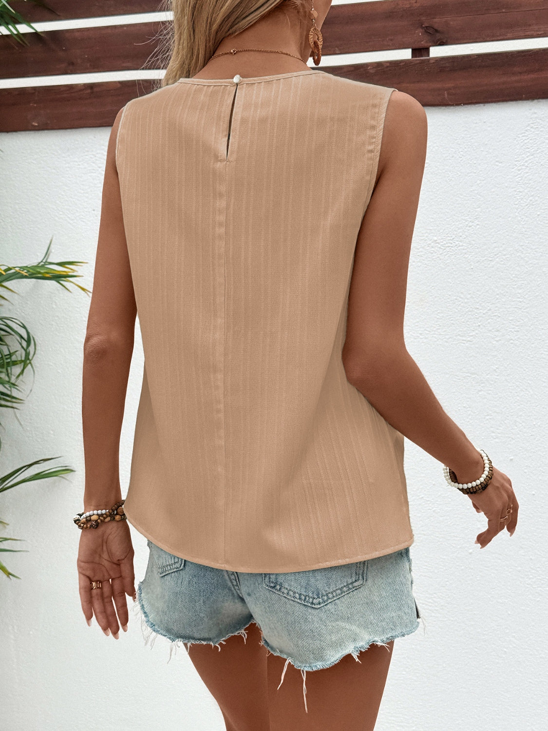 Honeybee Mumford's Ruched Round Neck Tank