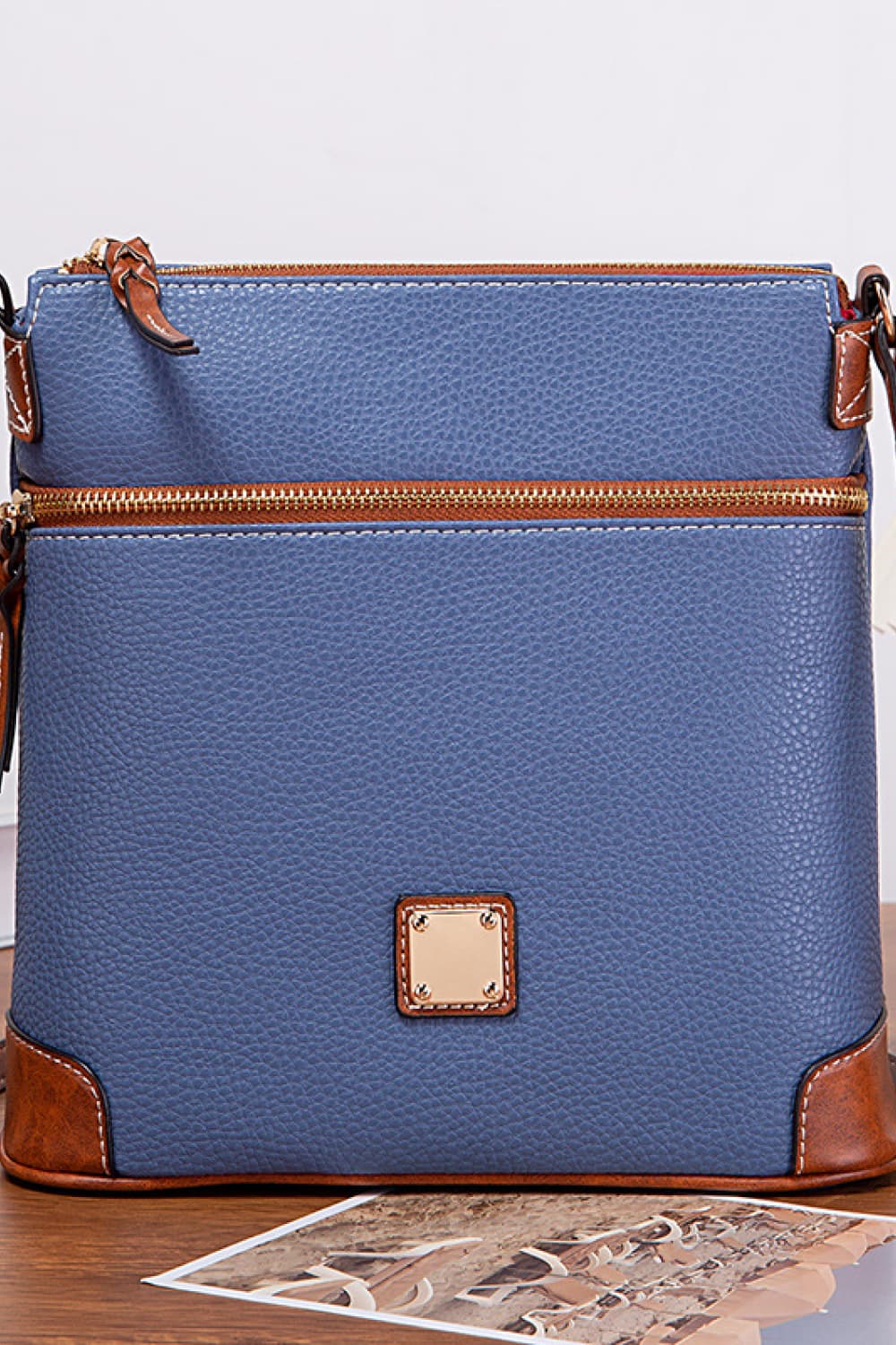 Honeybee Mumford's Leather Crossbody Bag