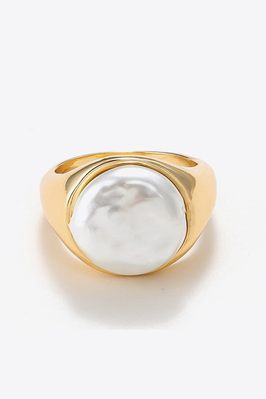 Honeybee Mumford's Pearl 18K Gold-Plated Ring