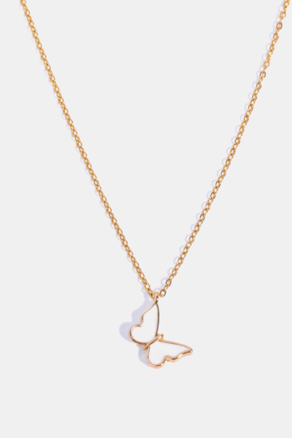 Honeybee Mumford's Butterfly Pendant 14K Gold-Plated Necklace