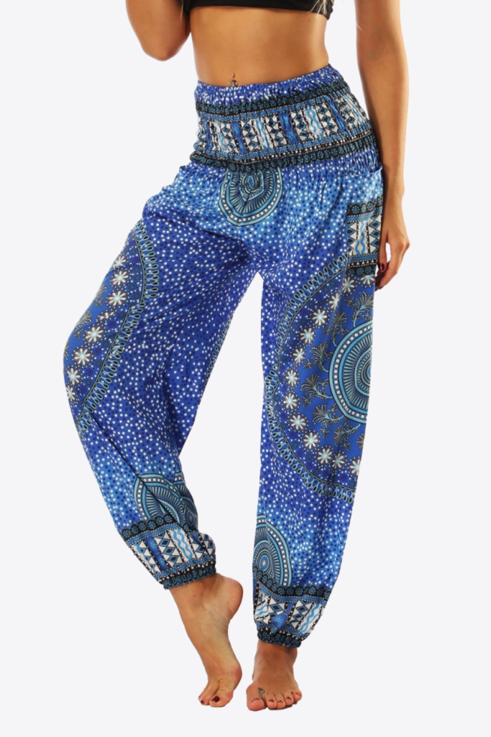 Honeybee Mumford's Printed High-Waist Pants