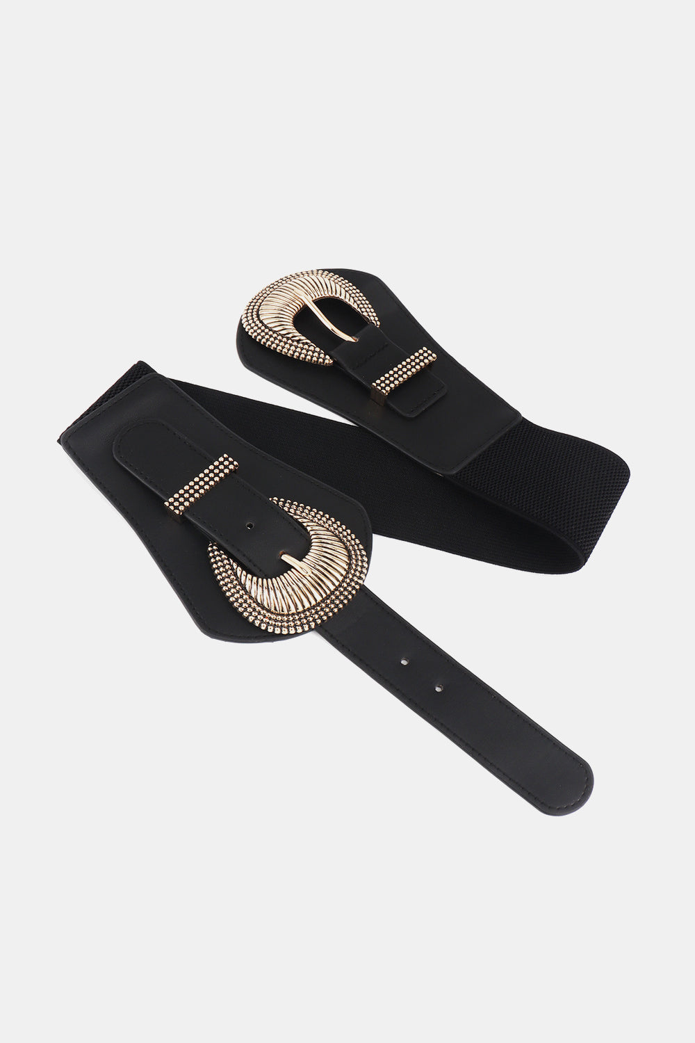 Honeybee Mumford's Shell Double Buckle Elastic Wide Belt