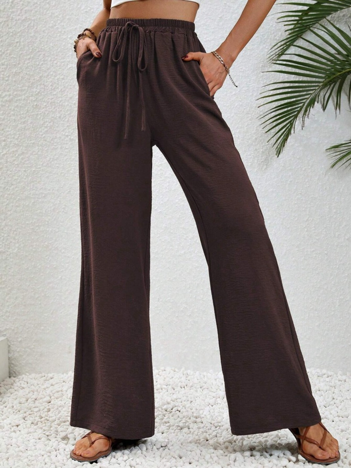 Honeybee Mumford's Wide Leg Drawstring Pants