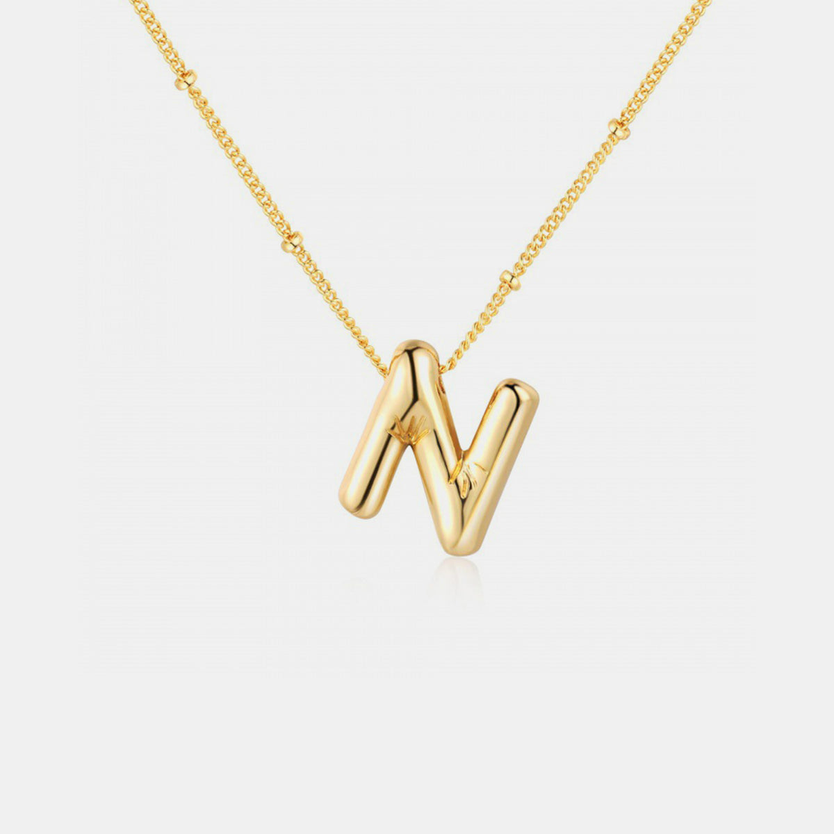 Honeybee Mumford's Gold-Plated Letter Pendant Necklace