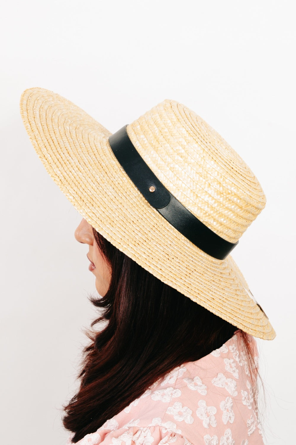 Honeybee Mumford's Flat Brim Straw Weave Hat