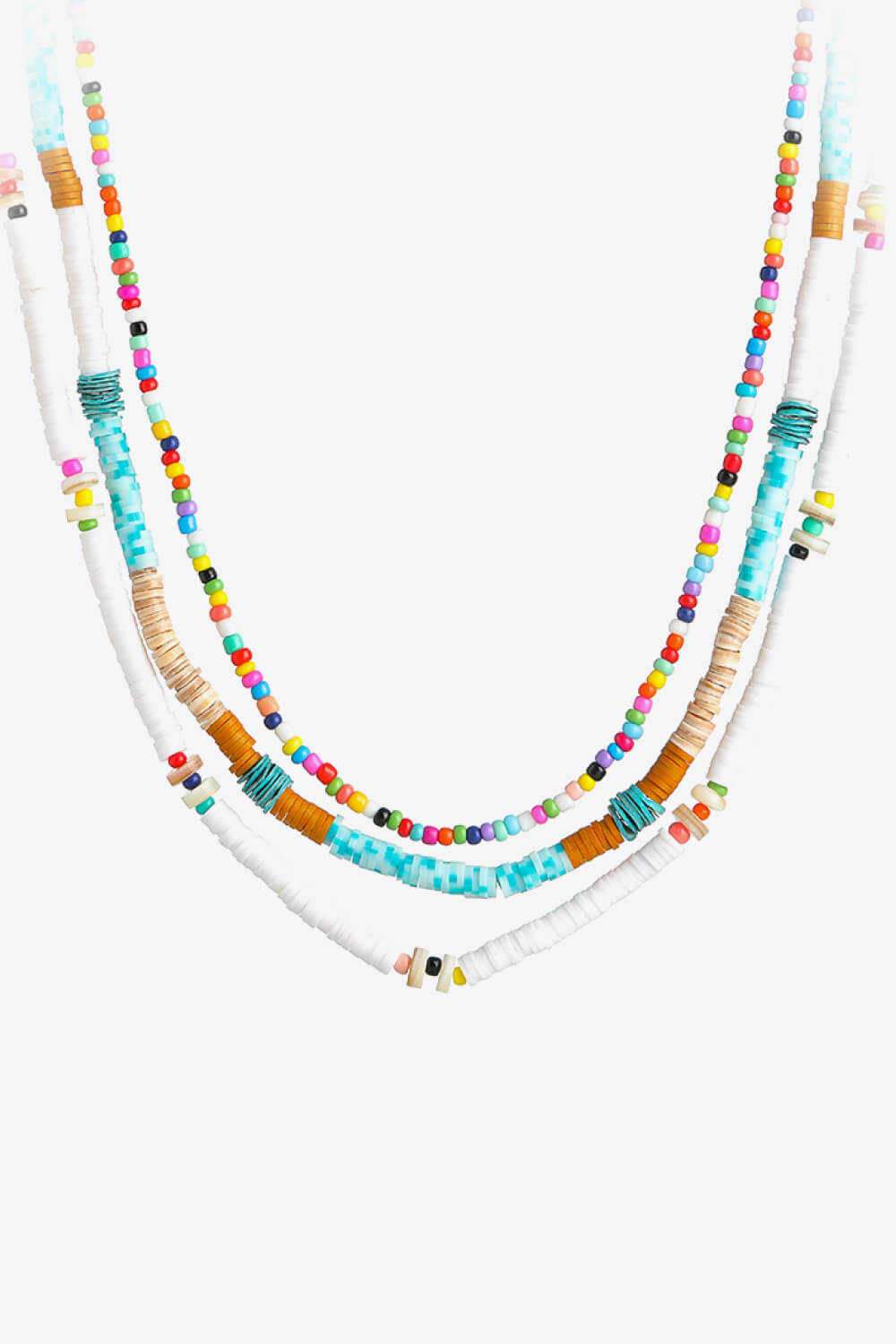 Honeybee Mumford's Multicolored Bead Necklace Three-Piece Set