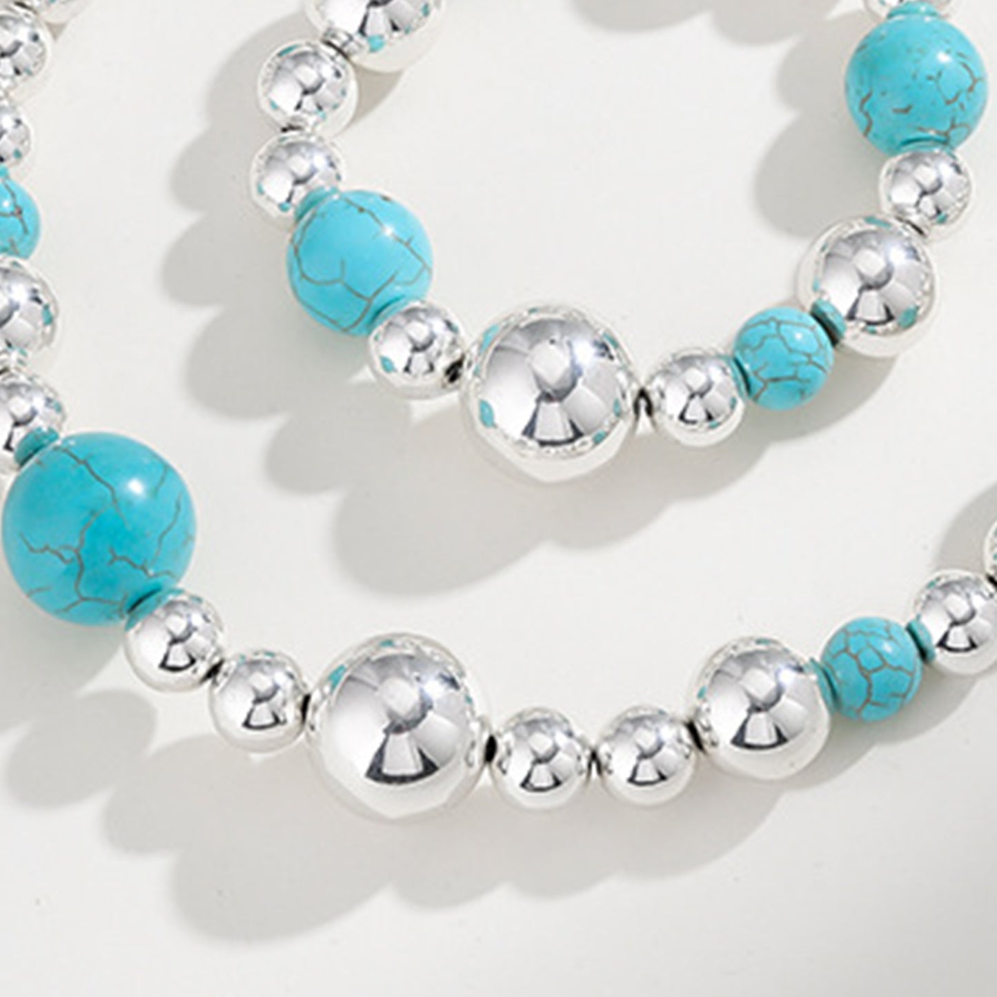 honeybee Mumford's Turquoise Alloy Beaded Bracelet