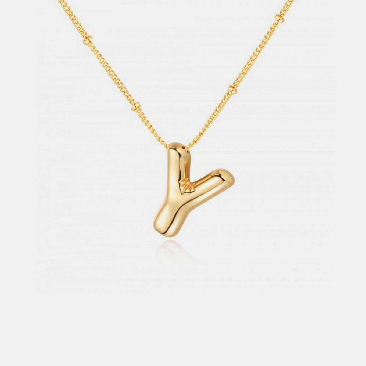 Honeybee Mumford's Gold-Plated Letter Pendant Necklace