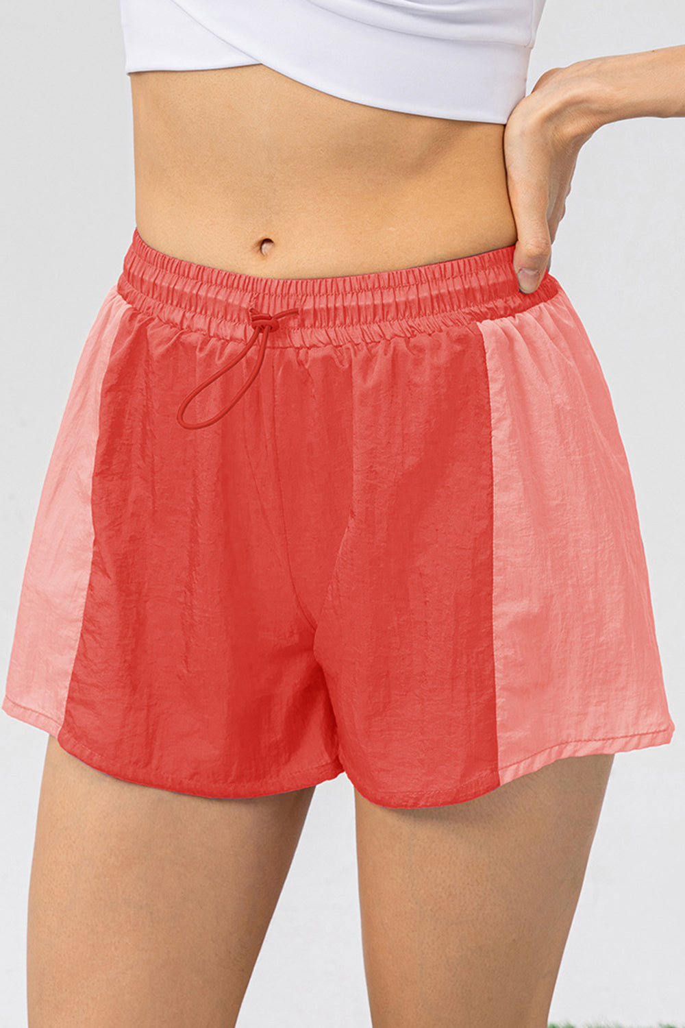 Honeybee Mumford's Color Block Drawstring Active Shorts