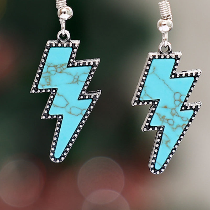 honeybee Mumford's Turquoise Lightning Dangle Earrings