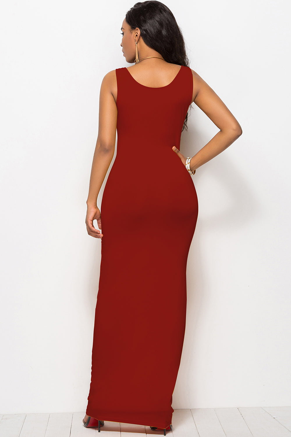 Honeybee Mumford's Scoop Neck Wide Strap Maxi Dress