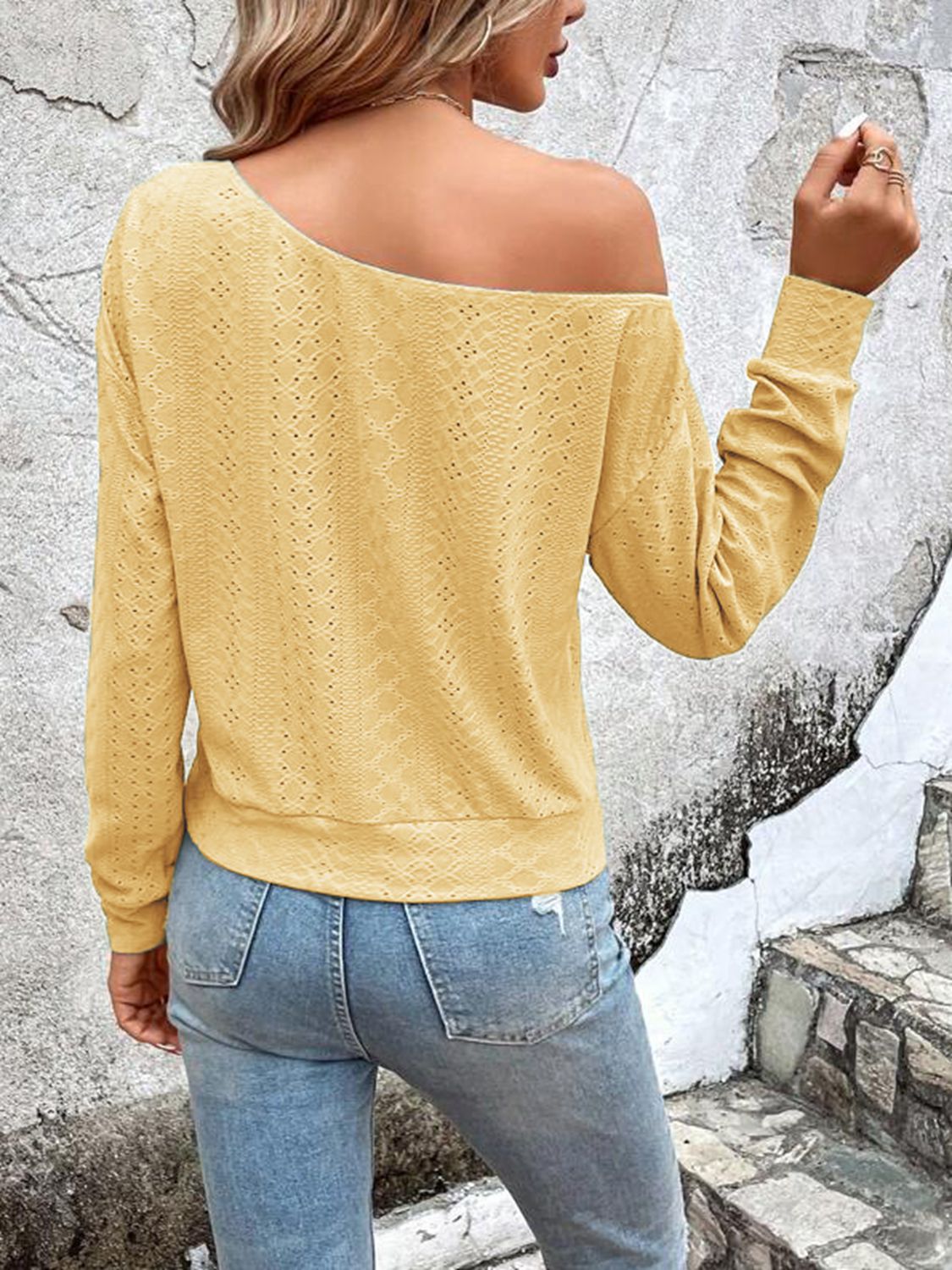 Honeybee Mumford's Eyelet Dropped Shoulder Blouse