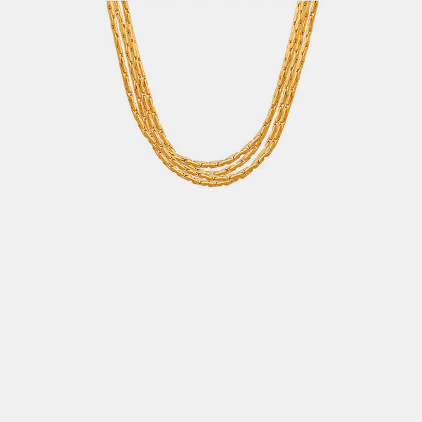 Honeybee Mumford's 18K Gold-Plated Multi-Layer Clavicle Chain Necklace