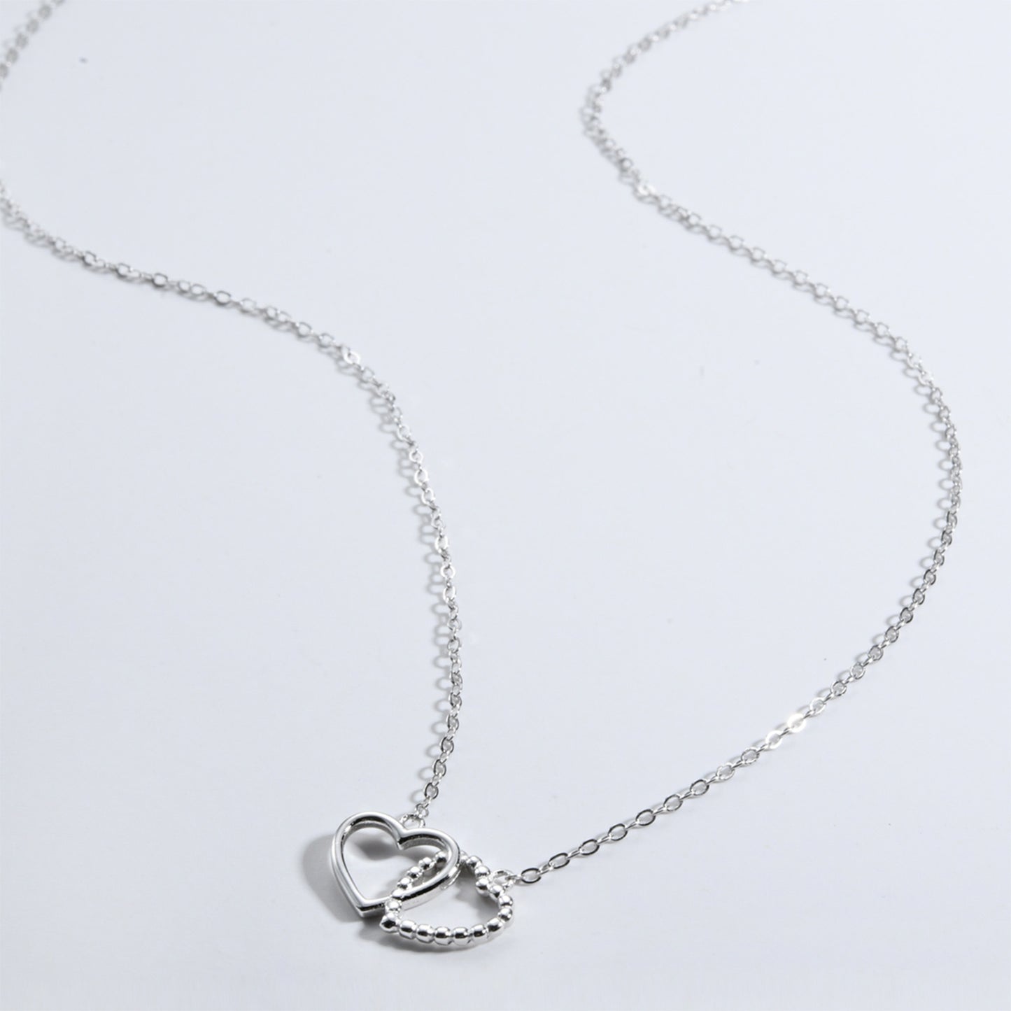 Honeybee Mumford's Heart Shape Spring Ring Closure Necklace