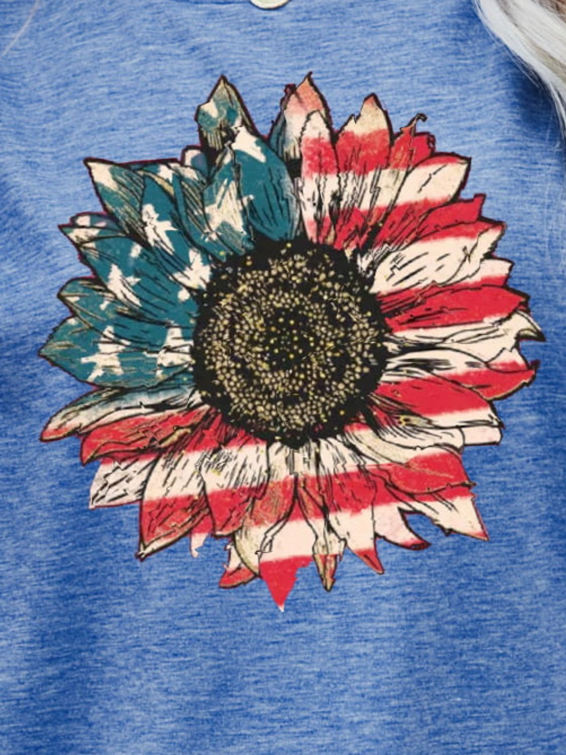 Honeybee Mumford's US Flag Flower Graphic Tee