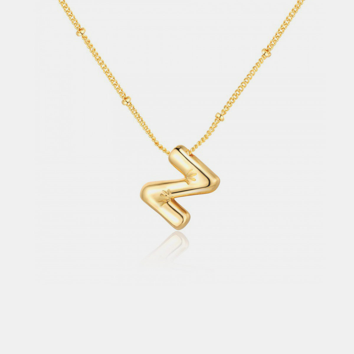 Honeybee Mumford's Gold-Plated Letter Pendant Necklace