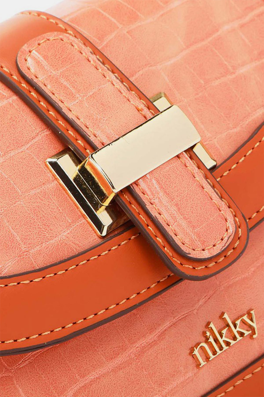 Honeybee Mumford's Nicole Lee Croc Embossed Crossbody Bag