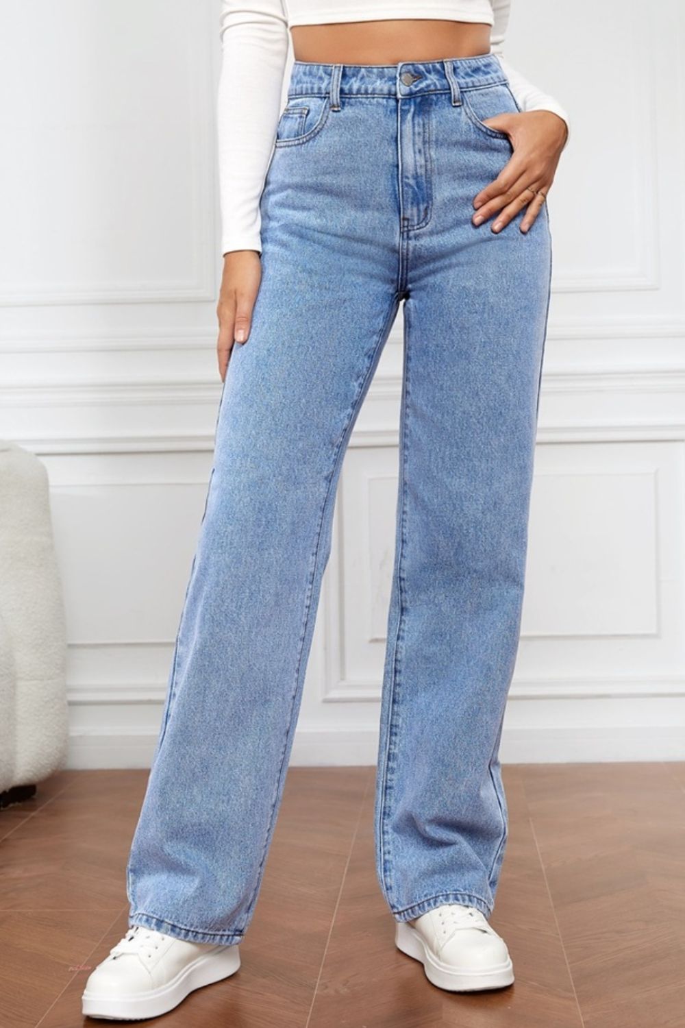 Honeybee Mumford's High Waist Straight Jeans