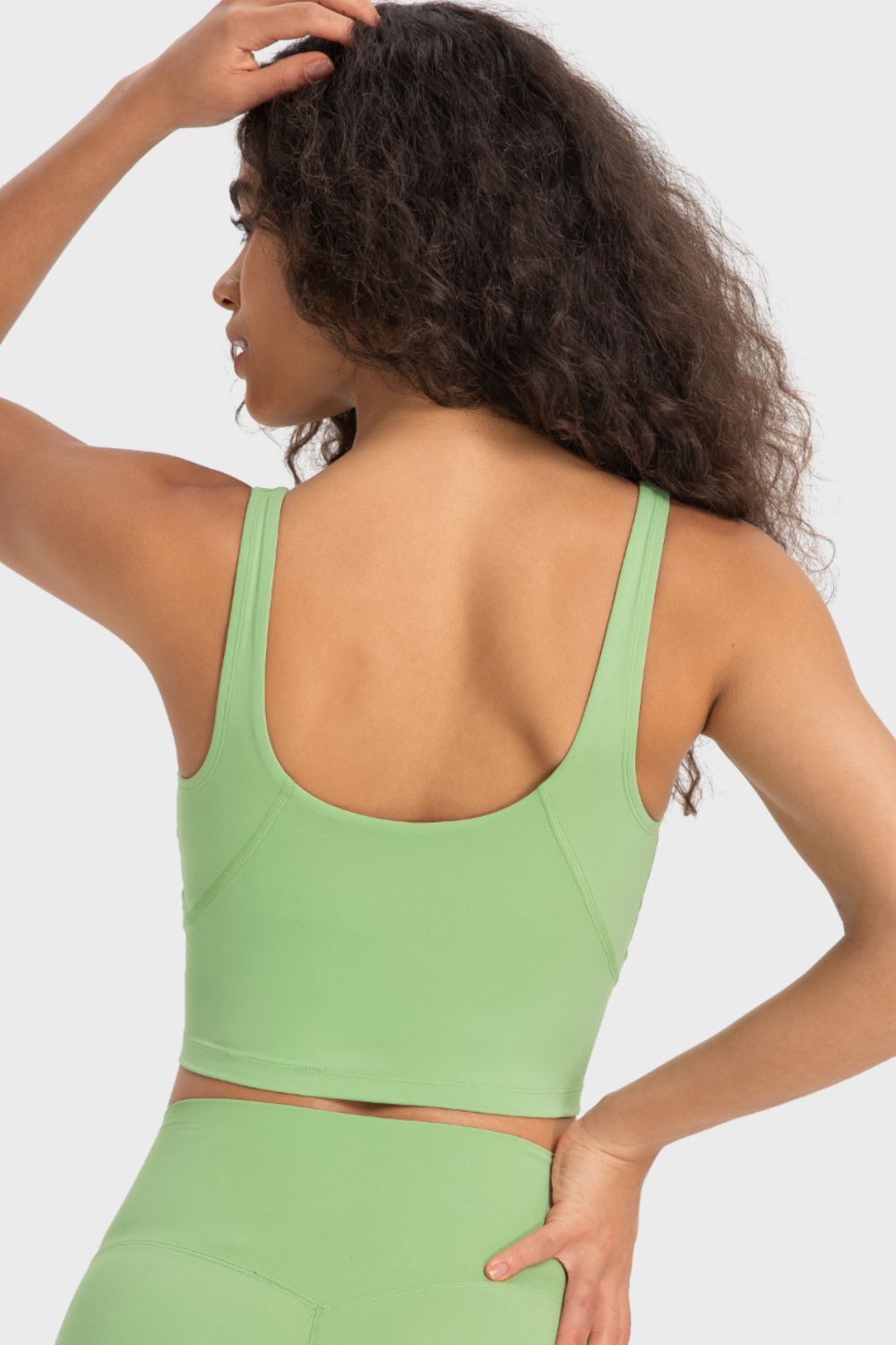 Honeybee Mumford's Deep V-Neck Crop Sports Bra