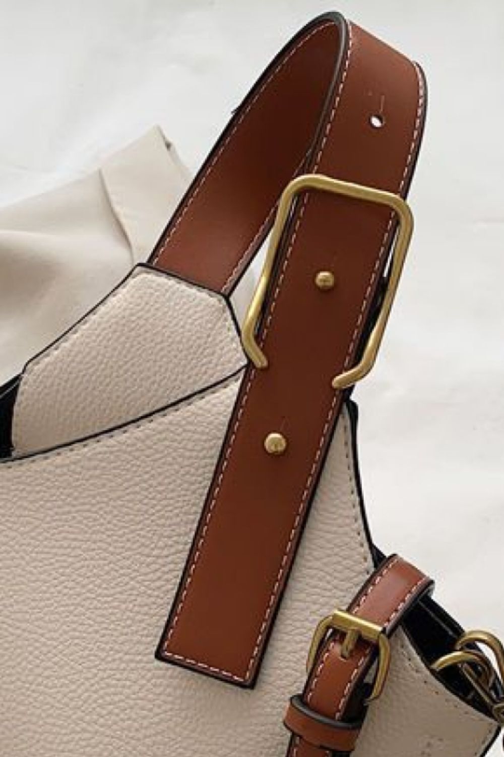 honeybee Mumford's Leather Bucket Bag