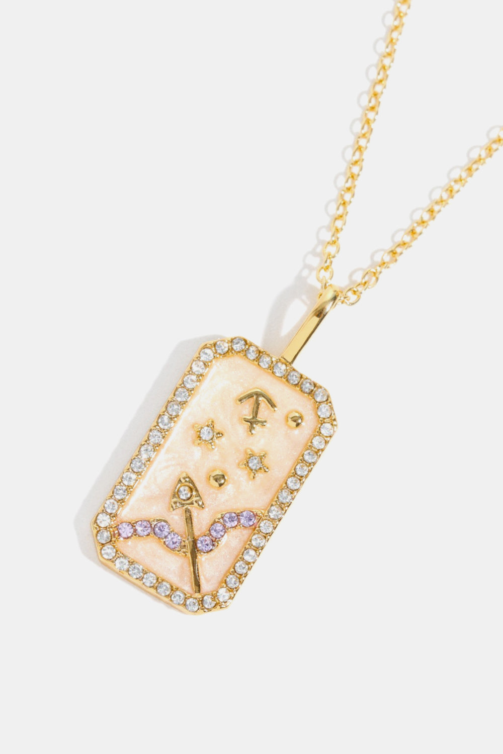 Honeybee Mumford's Rhinestone Zodiac and Constellation Pendant Necklace