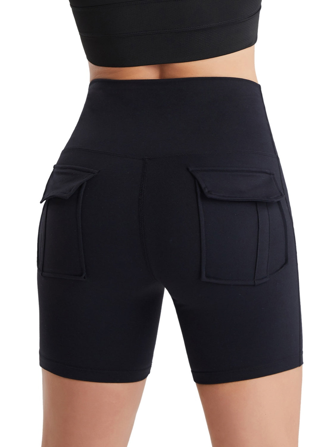 Honeybee Mumford's Pocketed High Waist Active Shorts