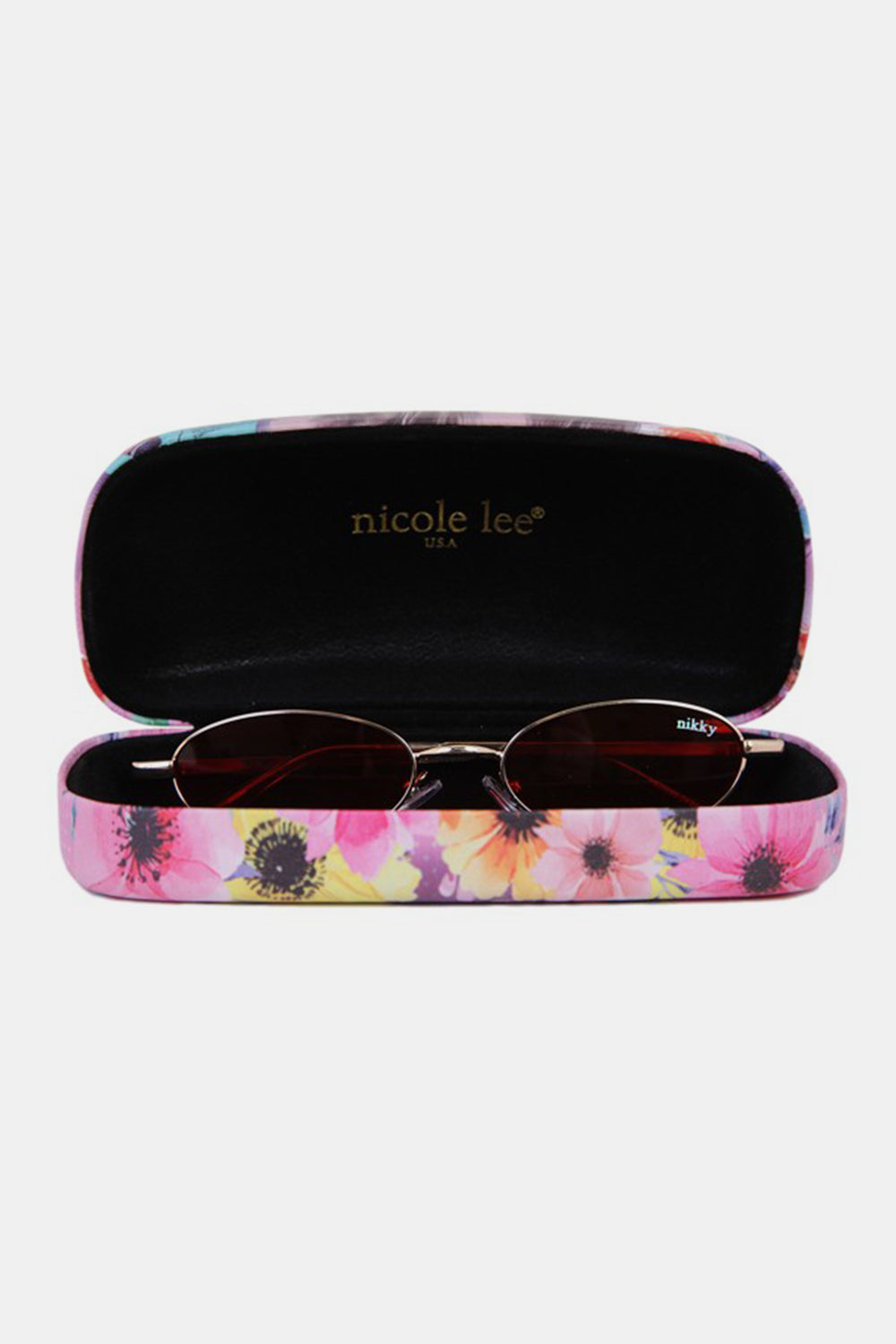 Honeybee Mumford's Nicole Lee Metal Frame Finley Oval Sunglasses