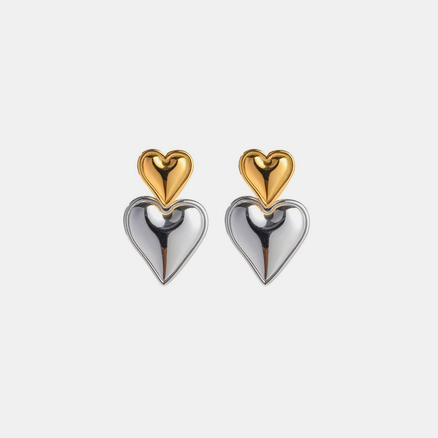 honeybee Mumford's Double Heart Earrings