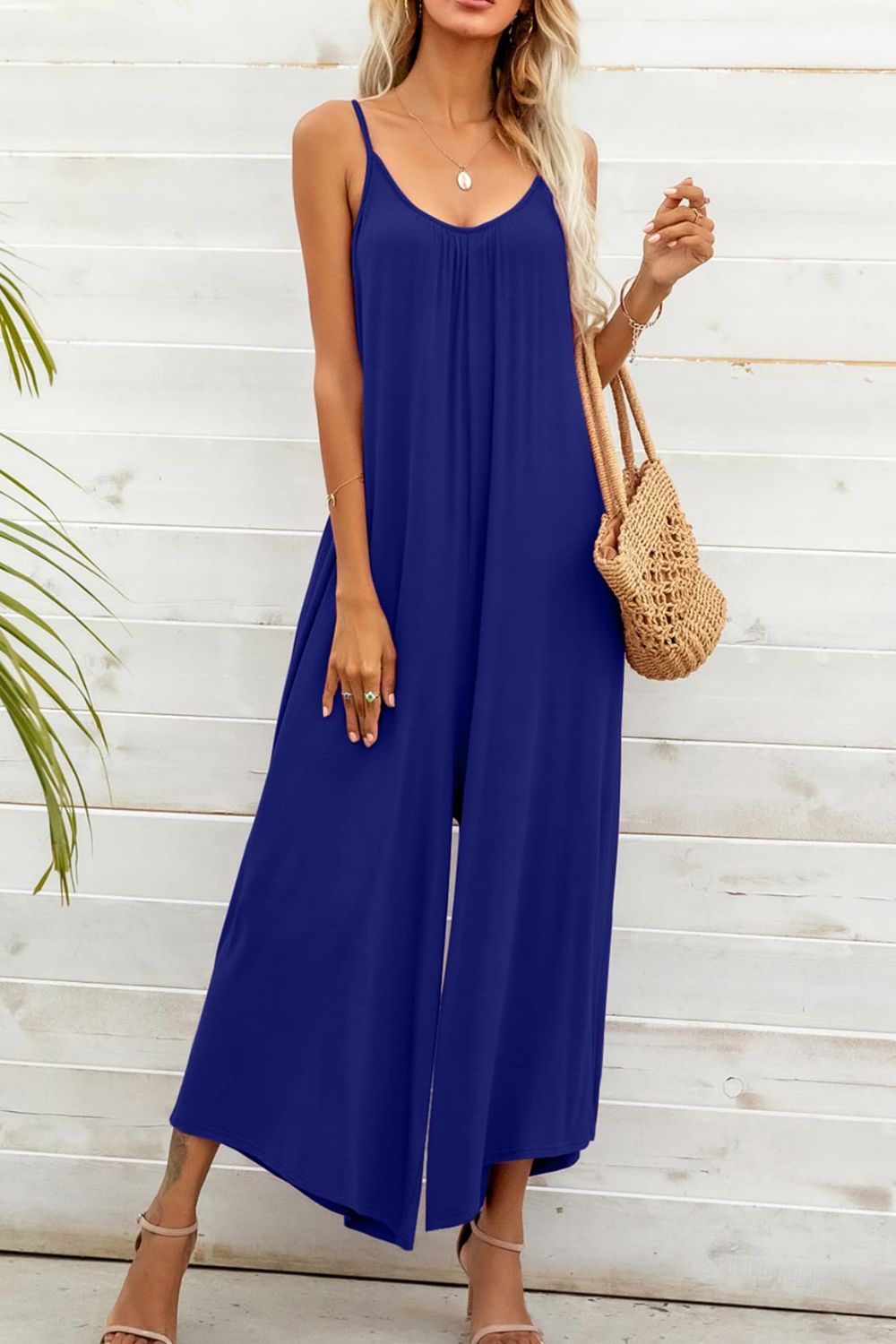 Honeybee Mumford's Spaghetti Strap Scoop Neck Jumpsuit