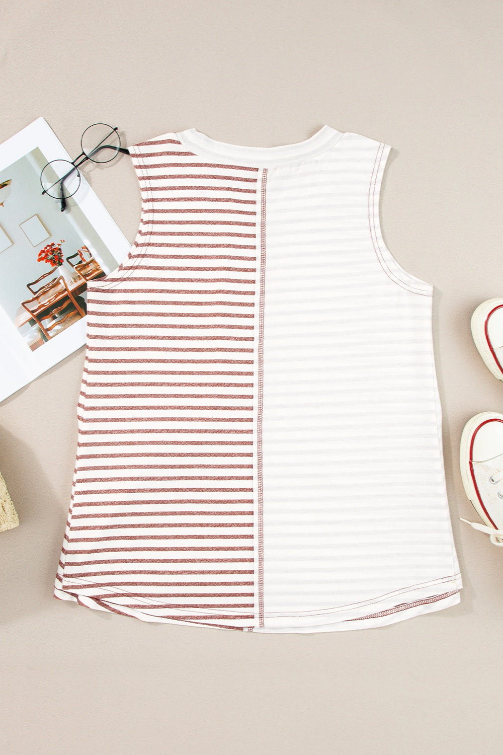 Honeybee Mumford's Striped Round Neck Tank