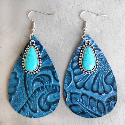 honeybee Mumford's Turquoise Teardrop Earrings