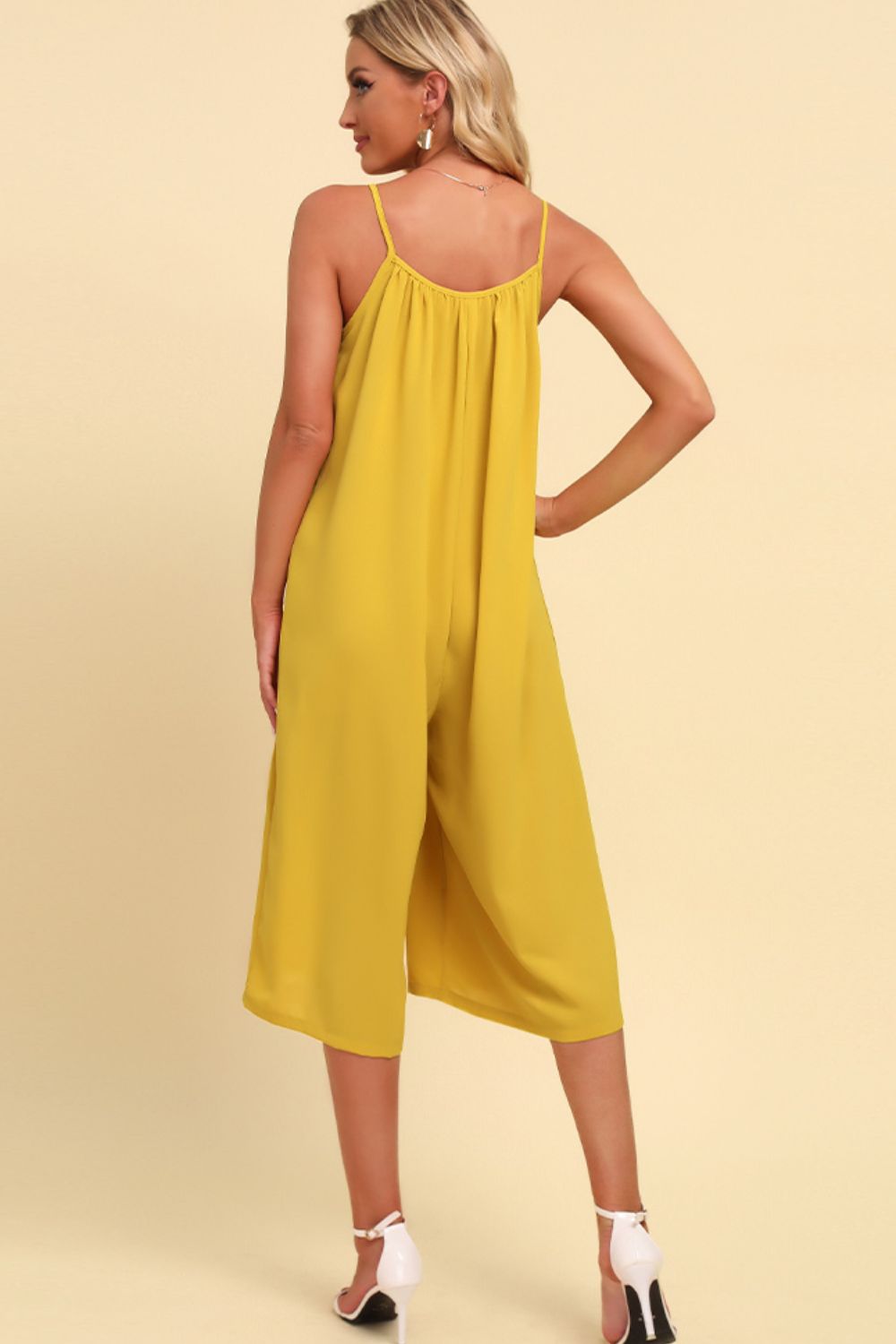 Honeybee Mumford's Spaghetti Strap Scoop Neck Jumpsuit