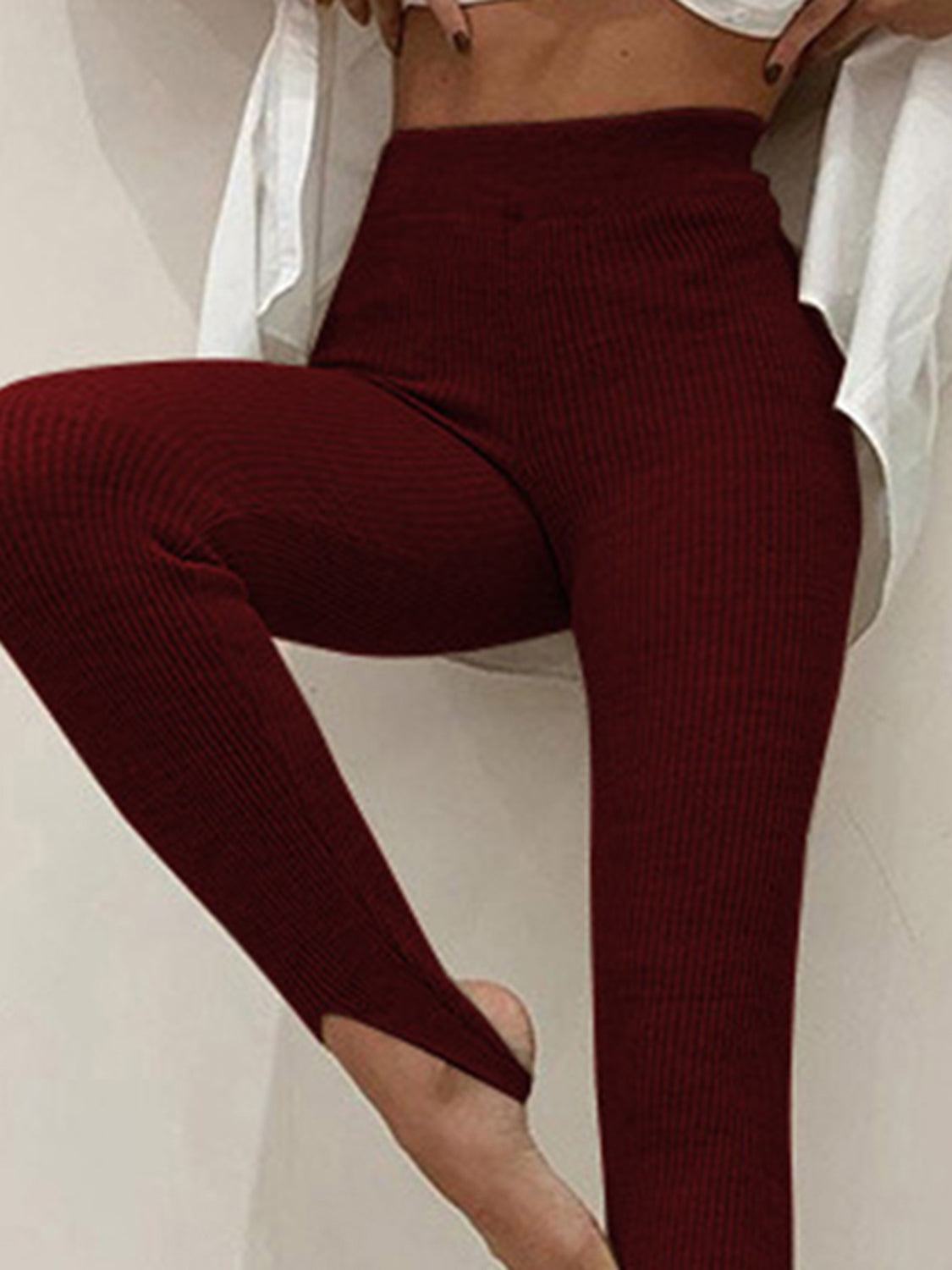 Honeybee Mumford's Ribbed Mid Waist Leggings