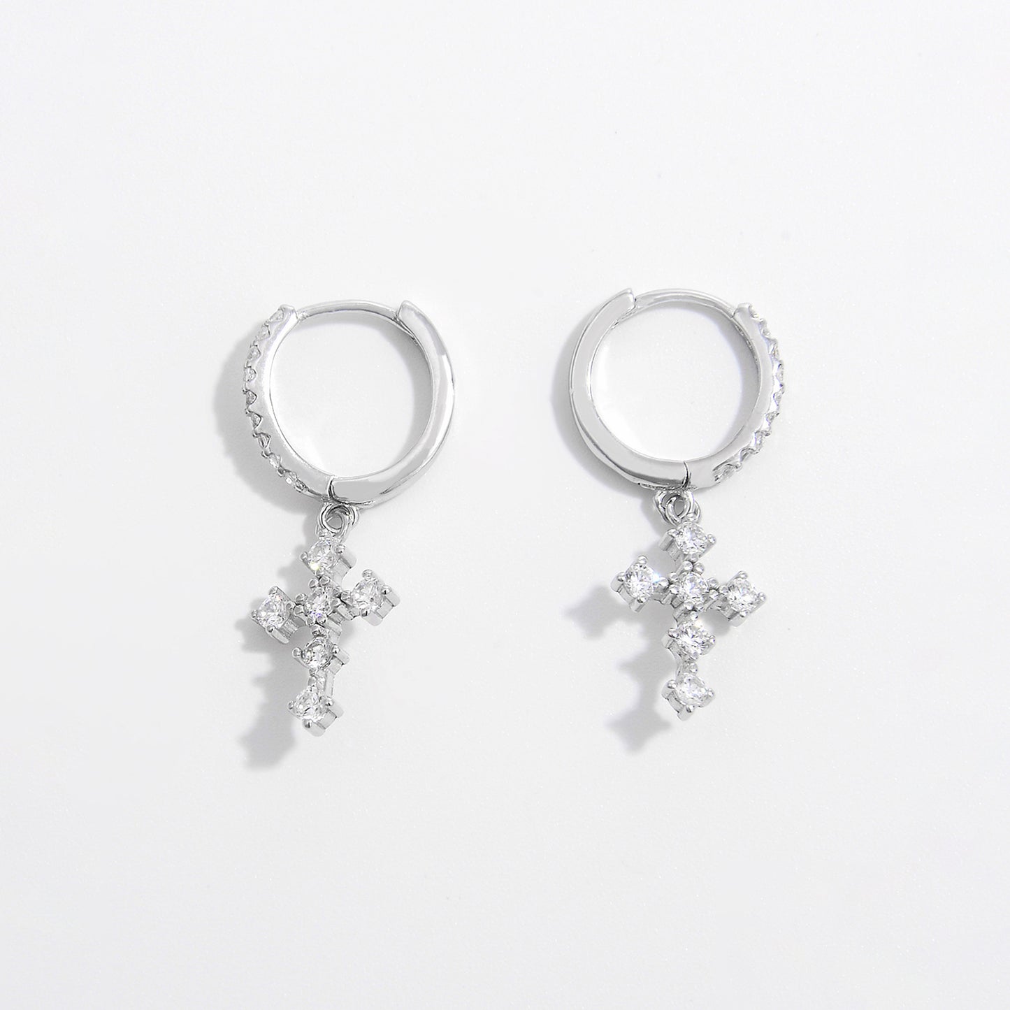 honeybee Mumford's Sterling Silver Cross Dangle Earrings