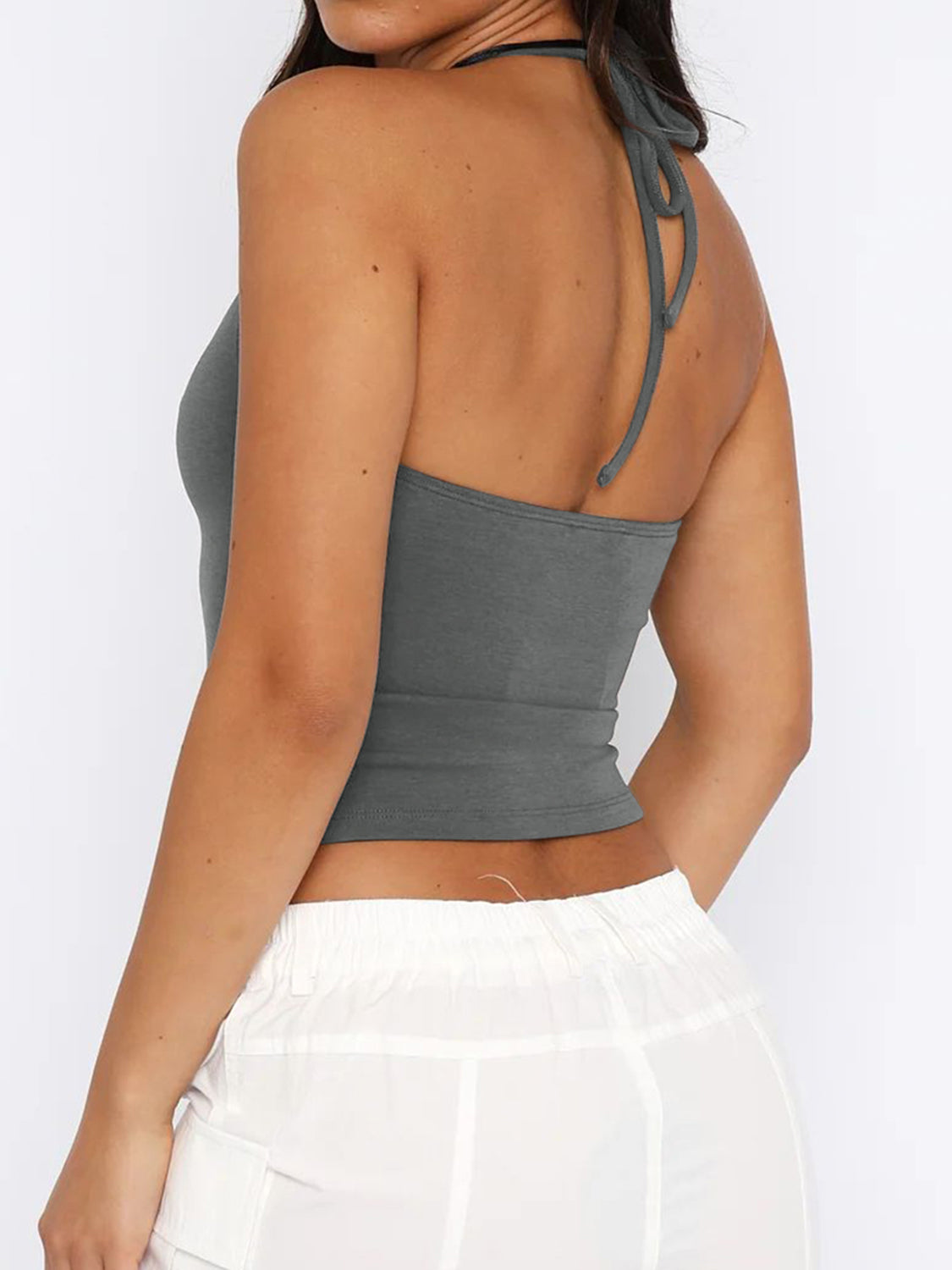 Honeybee Mumford's Lace Detail Halter Neck Cami