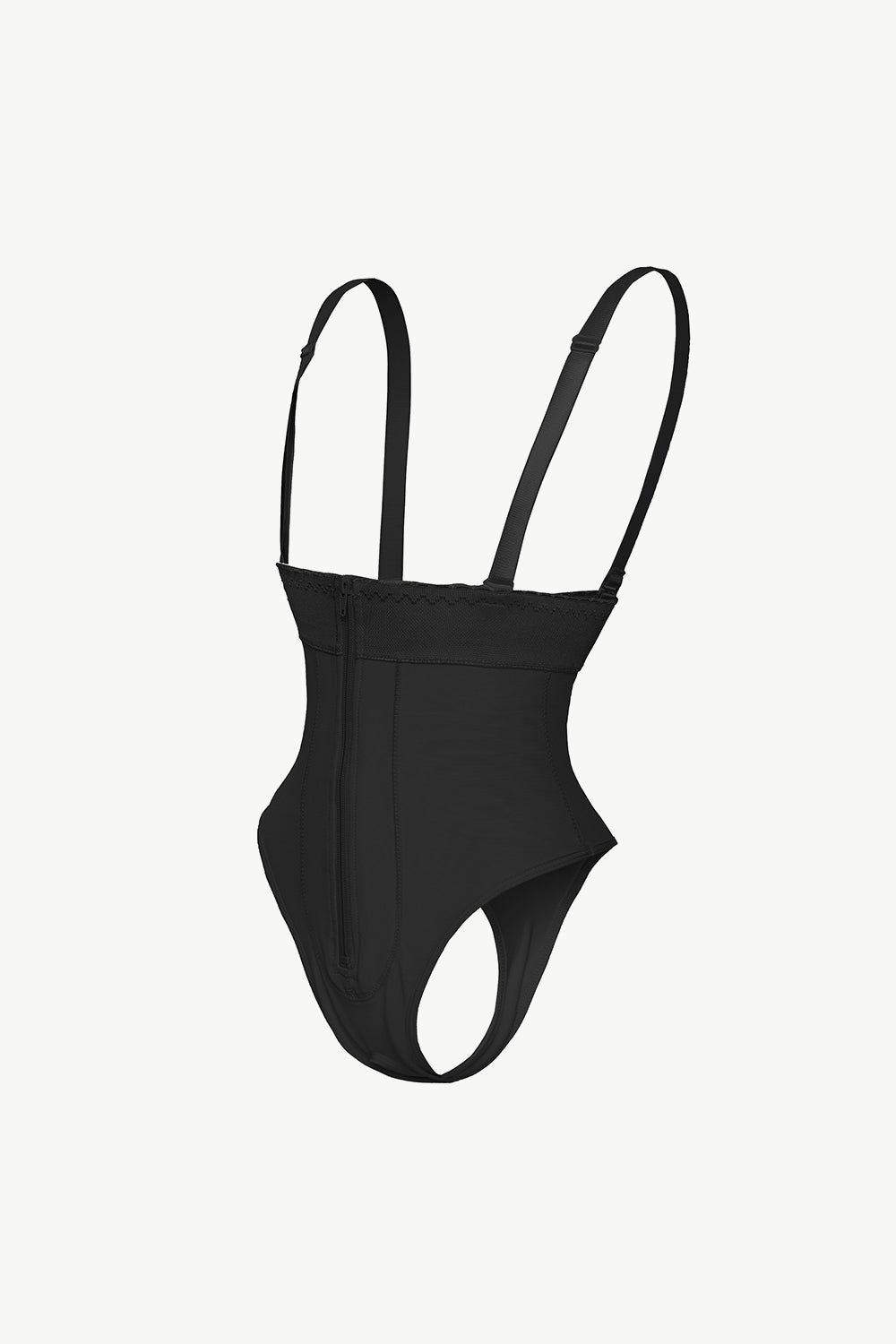 Honeybee Mumford's Full Size Adjustable Strap Zip-Up Shaping Bodysuit