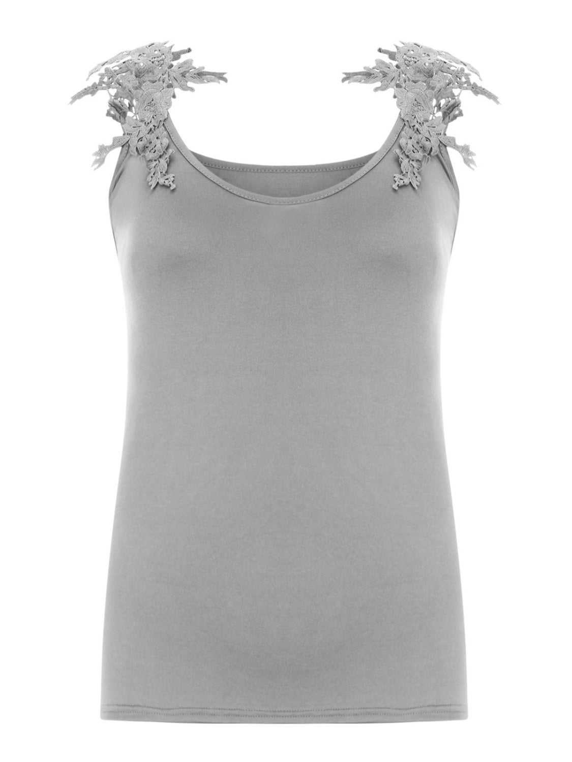 Honeybee Mumford's Full Size Lace Detail Scoop Neck Tank