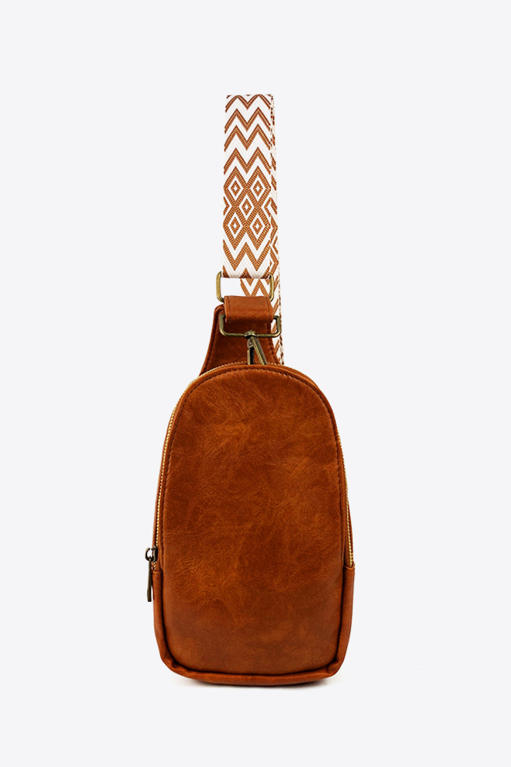 honeybee Mumford's Pattern Adjustable Strap Leather Sling Bag