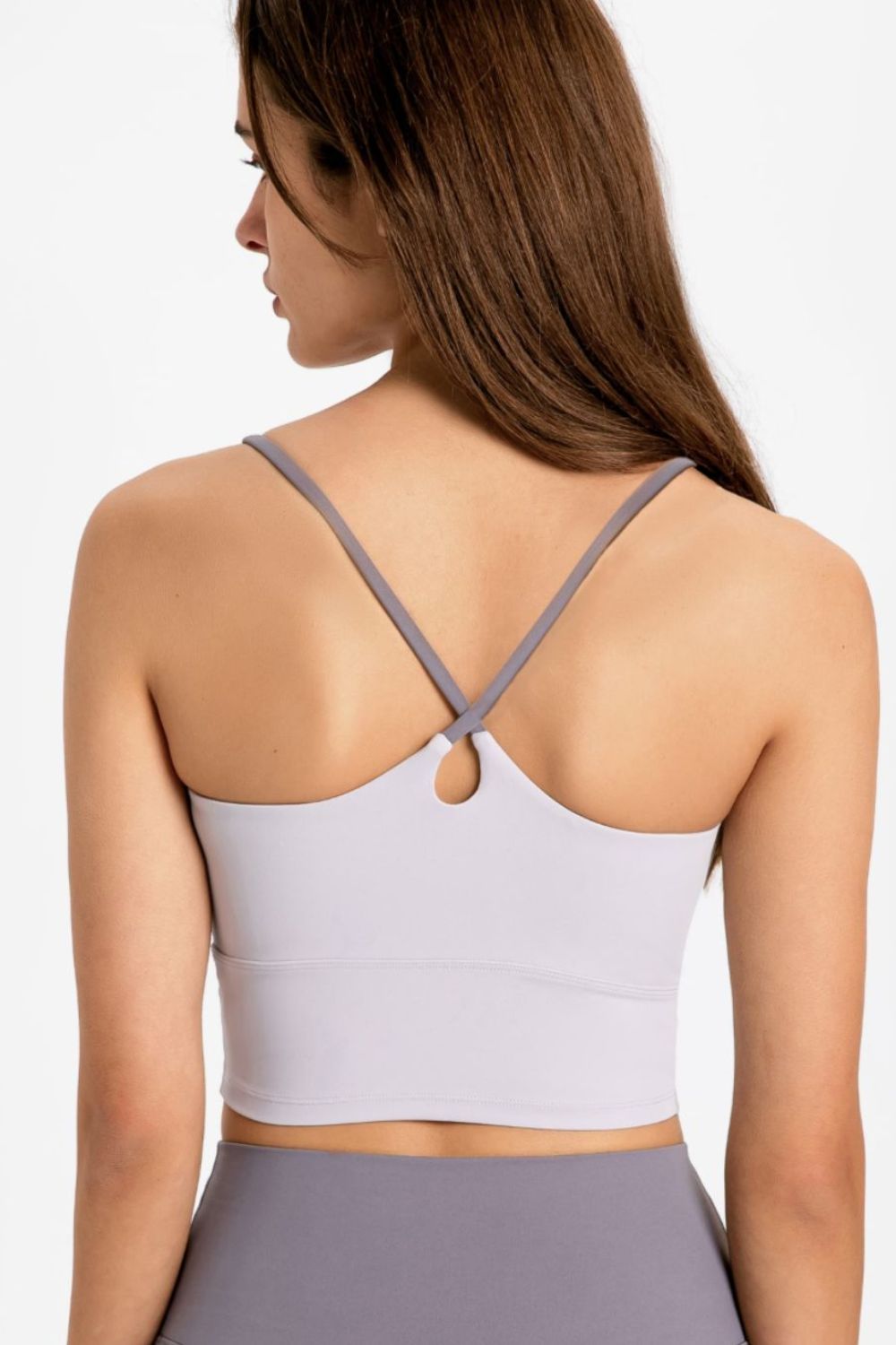 Honeybee Mumford's Crisscross Back Scoop Neck Sports Cami