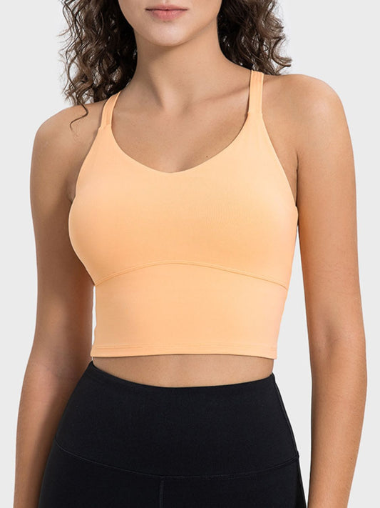 Honeybee Mumford's Crisscross Round Neck Active Tank