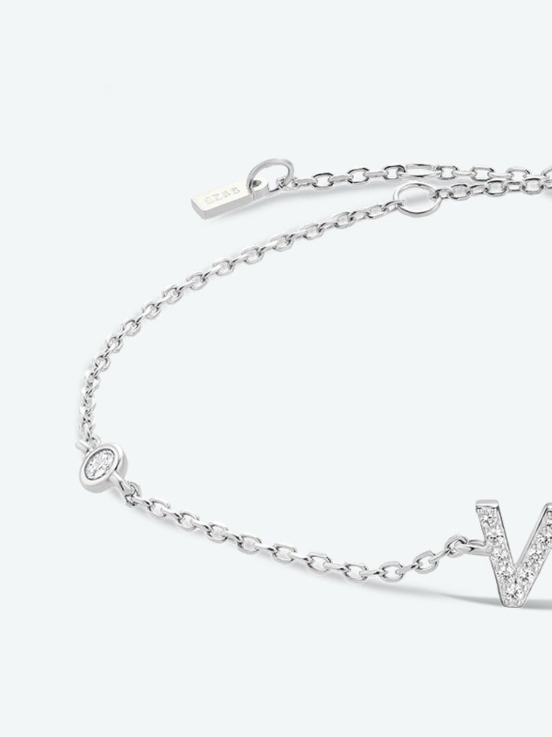 Honeybee Mumford's V To Z Sterling Silver Bracelet