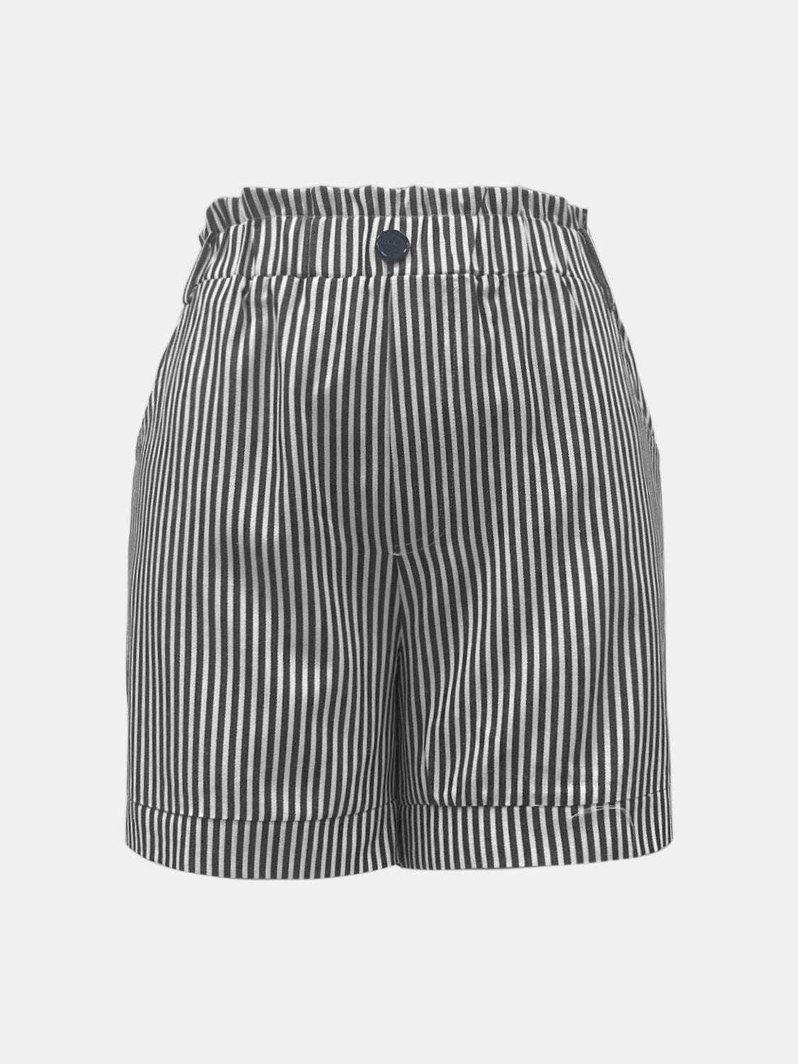 Honeybee Mumford's Full Size High Waist Striped Shorts