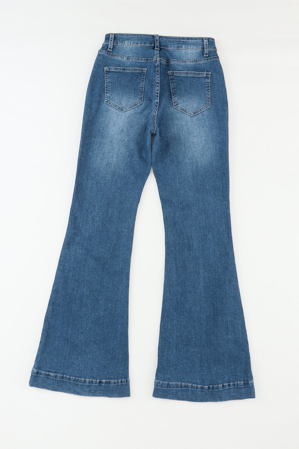 Honeybee Mumford's Pocketed Buttoned Flare Jeans