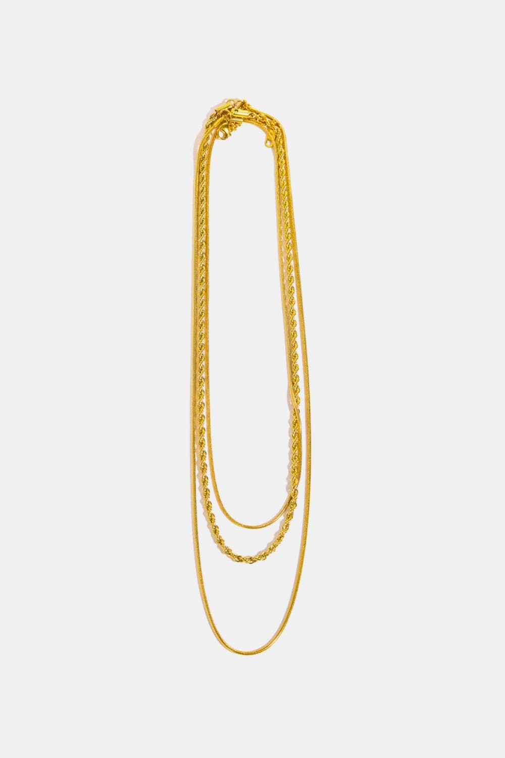 Honeybee Mumford's 18K Gold-Plated Triple Layer Necklace