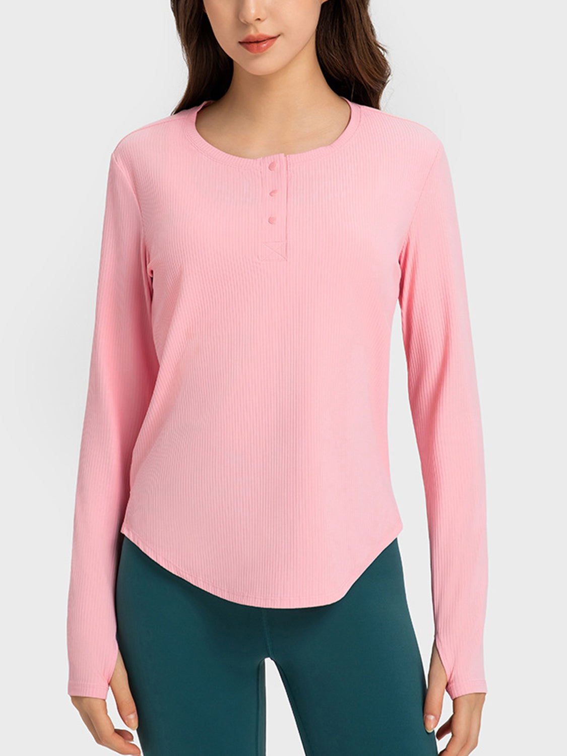 Honeybee Mumford's Round Neck Long Sleeve Sport Top