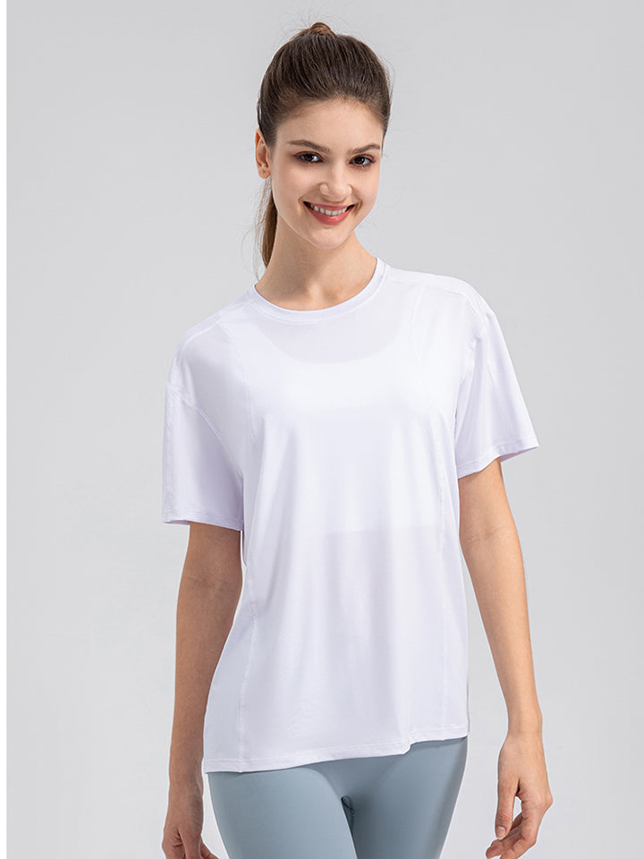 Honeybee Mumford's Round Neck Short Sleeve Active Top