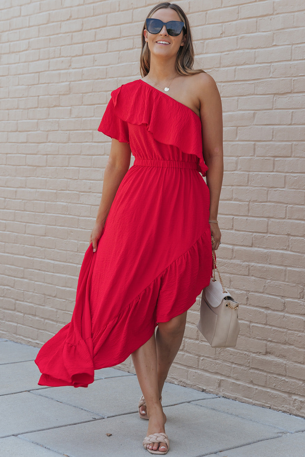 Honeybee Mumford's One-Shoulder Asymmetrical Dress