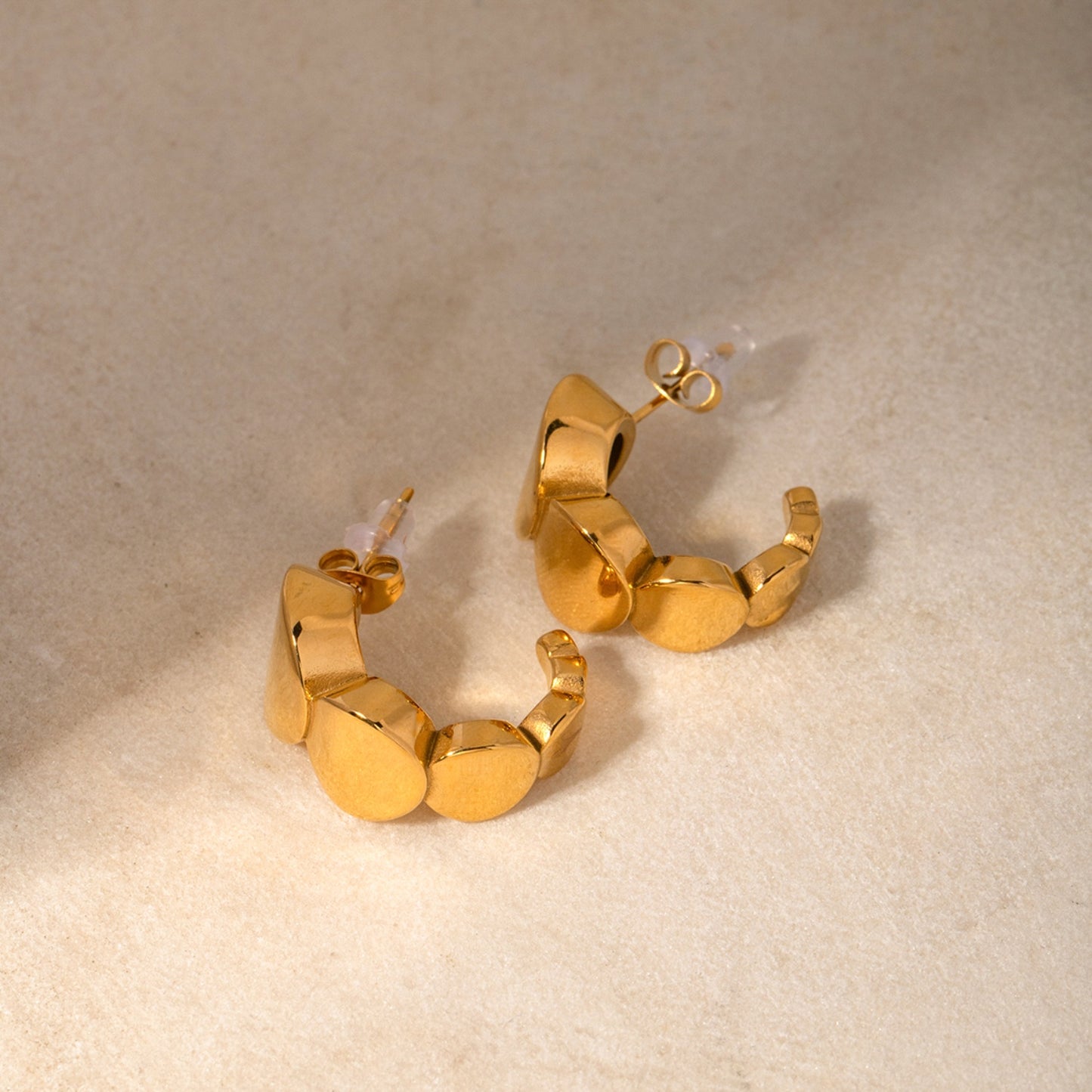 honeybee Mumford's18K Gold-Plated C-Hoop Earrings