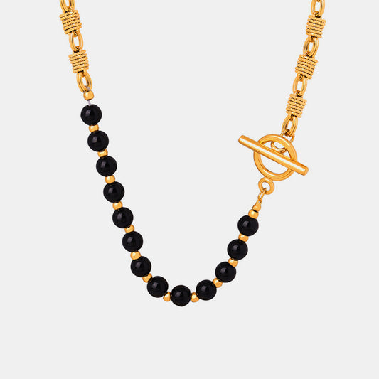 honeybee Mumford's Bead Detail 18K Gold-Plated Necklace